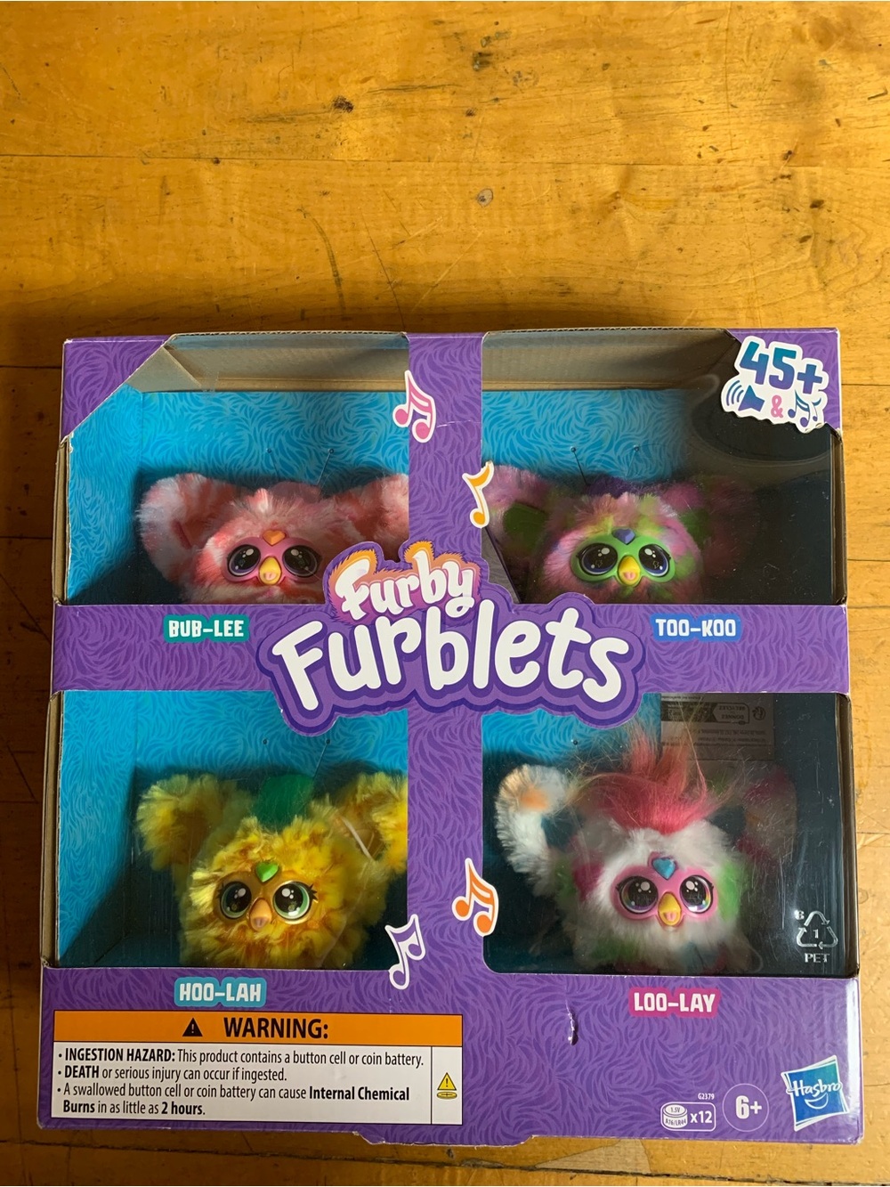 Hasbro Furby Furblets 4-Pack Plush Set - Pink, Green, Yellow, White